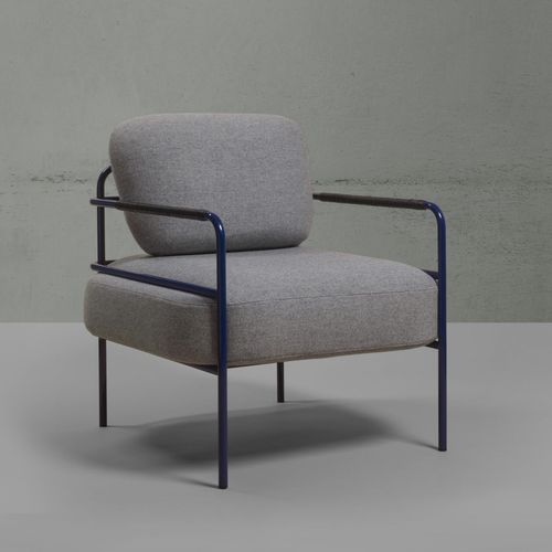 Moderner Sessel - LAIME 42 - NOMA Editions - Stoff / Stahl / mit abnehmbarem Kissen