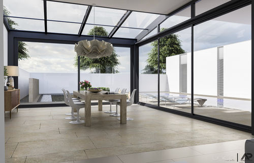 Glasveranda - GIARDINI D'INVERNO - VERANDE - Unica living design Poland - Holz / Aluminium