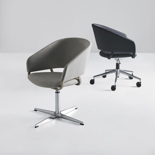Moderner Bürostuhl - ODEI - Mobboli - für den Innenraum / Stoff / Gestell aus Aluminium