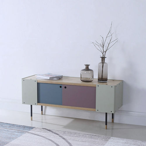Modernes Sideboard - GABRIEL - camino - Eiche / Metall / mehrfarbig