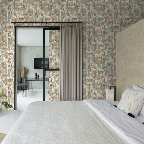 Moderne Tapete - NOYSE BE - SIRPI - Vinyl / Blumenmotiv / mehrfarbig