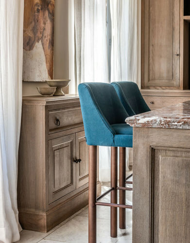 Moderner Barstuhl - APOLLINE BARCHAIR  - Defleure Home Collection - für den Innenraum / Stoff / Leder