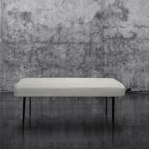 Moderne Polsterbank - CLEMENCE  - Defleure Home Collection - Stoff / Leder / Buche