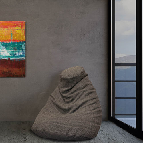 Moderner Sitzsack - HERCULE  - Defleure Home Collection - Leder / Stoff / mit abziehbarem Bezug