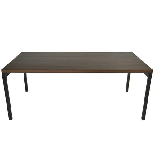Moderner Tisch - ALDRICK TABLE AND SIDE TABLE - Defleure Home Collection - Eiche / Wenge / Gestell aus Eiche