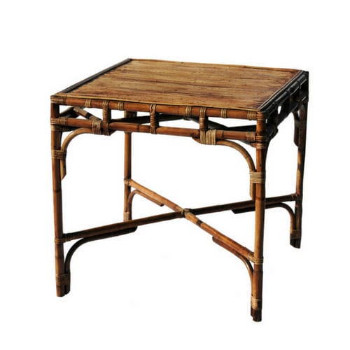 Moderner Tisch - RATTAN SIDE TABLE AND TABLE - Defleure Home Collection - Rattan / Gestell aus Rattan / rechteckig