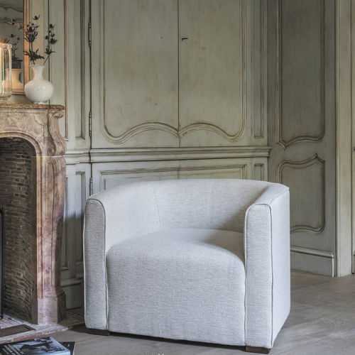 Moderner Sessel - CELESTIN - Defleure Home Collection - Leder / Stoff / handgefertigt