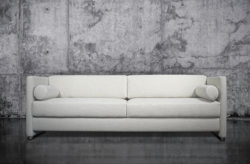 Modernes Sofa - CAMELLIA - Defleure Home Collection - Stoff / Leder / mit abnehmbarem Bezug