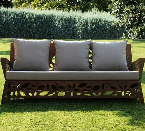 Modernes Sofa - HANAMI - Trackdesign - für Garten / Stoff / mit abnehmbarem Kissen