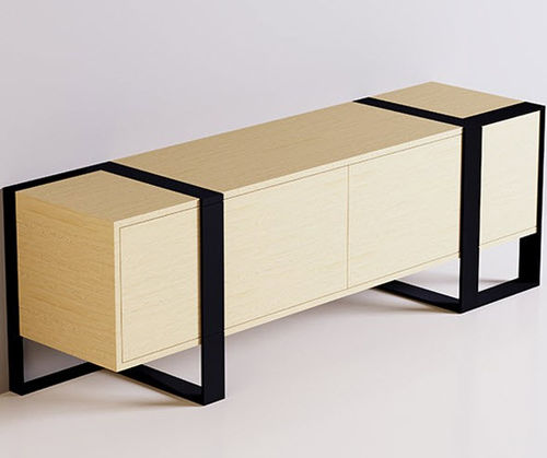 Modernes Sideboard - JACKIE - Trackdesign - Eiche / Stahl
