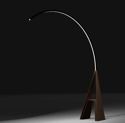 Stehleuchte - GIRAFFA - Trackdesign - COR-TEN®-Stahl / modern / mit Kabel