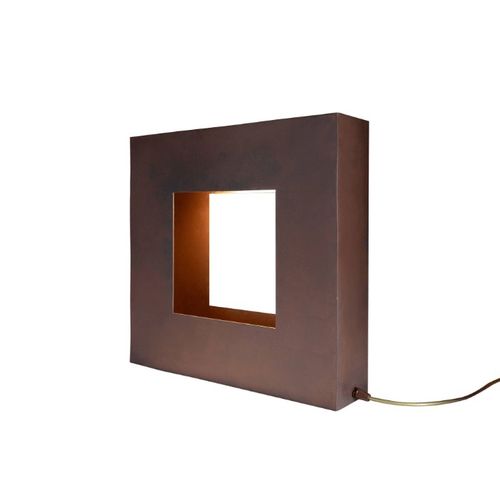 Tischlampe - COMUNI - Trackdesign - COR-TEN®-Stahl / modern / mit Kabel