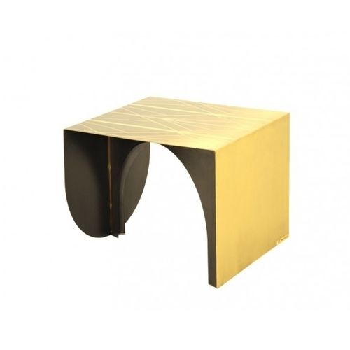 Moderner Couchtisch - AESTUS  - Trackdesign - Messing / Gestell aus Metall / rechteckig