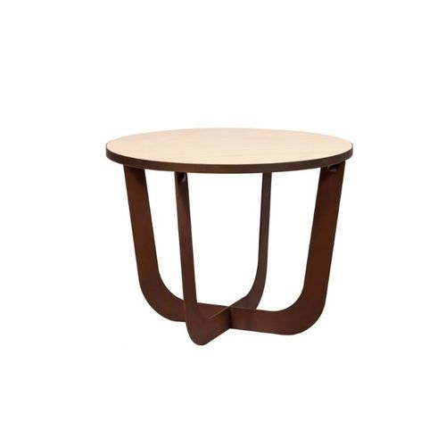 Moderner Couchtisch - COFFEE  - Trackdesign - COR-TEN®-Stahl / Gestell aus Stahl / rund