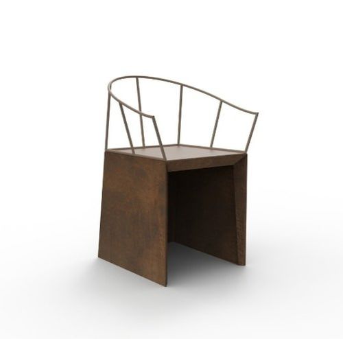 Moderner Stuhl - NEBIDA - Trackdesign - für den Innenraum / COR-TEN®-Stahl / Gestell aus Stahl