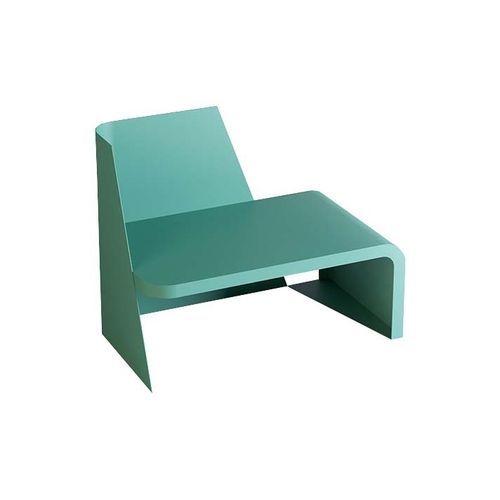 Moderne Récamiere - REA - Trackdesign - Stahl / Gestell aus Metall / blau