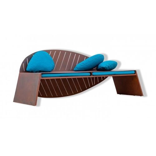 Modernes Sofa - LILA - Trackdesign - für Garten / Stoff / mit abnehmbarem Kissen