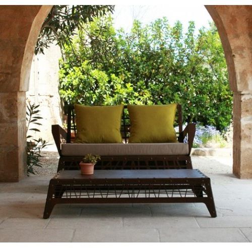 Modernes Sofa - MIKADO - Trackdesign - für Garten / Stoff / mit abnehmbarem Kissen