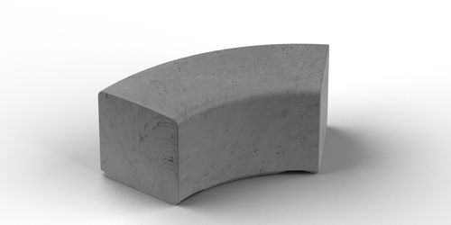 Modulare Bank für den öffentlichen Raum - ML04 - Astrini Design - modern / Verbundwerkstoff / ohne Rückenlehne