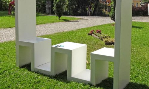 Design-Bank - Astrini Design - Aluminium / für Gewerbegebrauch / für Einkaufszentrum