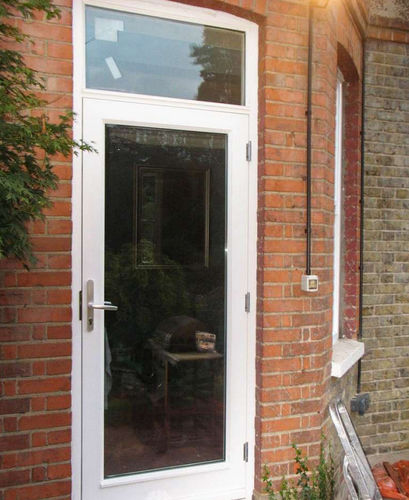 Eingangstür - SINGLE - Authentic Timber Windows Ltd - Holz / einflügelig / halbverglast