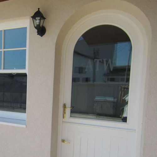 Eingangstür - STABLE  - Authentic Timber Windows Ltd - Holz / einflügelig / halbverglast