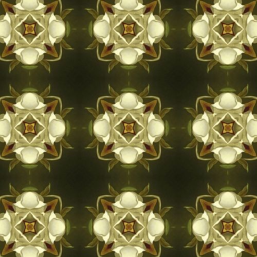 Moderne Tapete - LILY OF THE VALLEY - La Aurelia Design - Motiv / Stoffoptik / mehrfarbig
