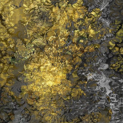 Moderne Tapete - ILLUMINATE - La Aurelia Design - Motiv / Stoffoptik / gold