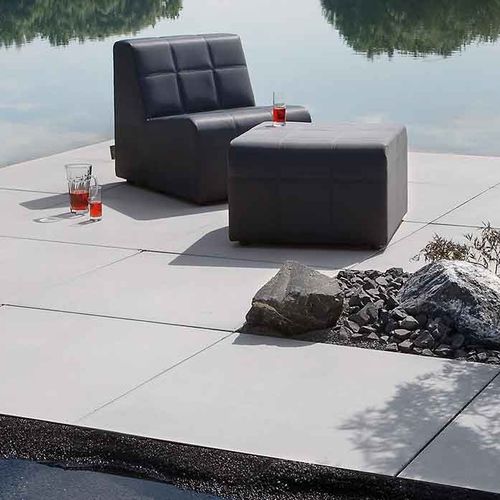 Betonplattenbelag - TITANIA - Bivois - für Außenbereich / für Terrasse / für Garten