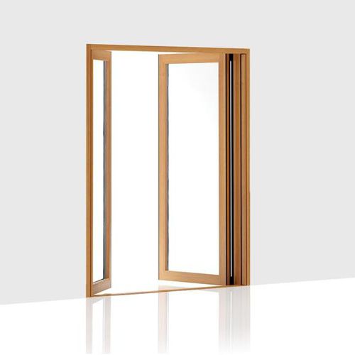 Einflügelige Fenstertür - 203 - Centor - Eiche / Aluminium / mit Doppelverglasung