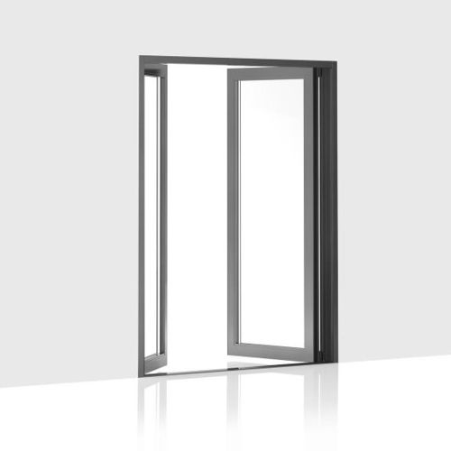 Einflügelige Fenstertür - 303 - Centor - Aluminium / mit Doppelverglasung / wärmeisoliert