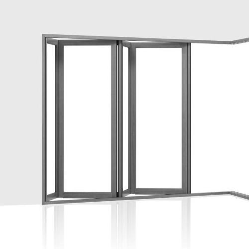 Glasfaltwand - 307 - Centor - Aluminium / mit Doppelverglasung / mit Dreifachverglasung