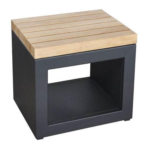 Moderner Hocker - 2605-91-EN / 2605-81-EN - ARTISS DESIGN - Gestell aus Stahl / für Garten / grau