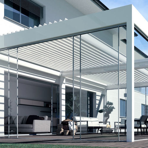 Glasschiebetür - ORIZZONTE - Aluminante - Aluminium / mit Doppelverglasung / wärmeisoliert