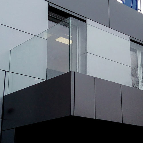 Glasgeländer - VETRO - Aluminante - Glasplatten / für Außenbereich / für Balkon