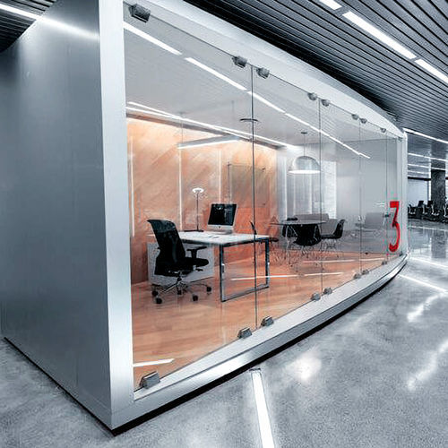 Abnehmbare Trennwand - INNOWAL UFICIO - Aluminante - Glas / für professionellen Einsatz / Büro