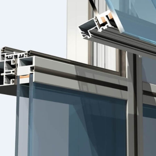Paneel-Vorhangfassade - AF - Aluminante - aus Aluminium und Glas / dauerhaft