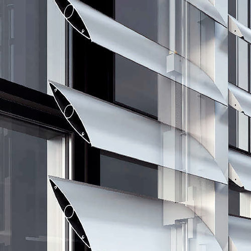 Aluminium-Sonnenschutzlamelle - Aluminante - für Fassaden / für Fenster / horizontal