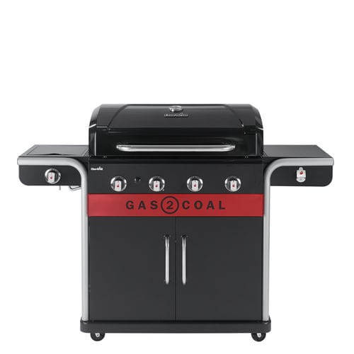 Gas-Gartengrill - GAS2COAL 2.0 440 - CHARBROIL - auf Rollen / Gusseisen / Edelstahl