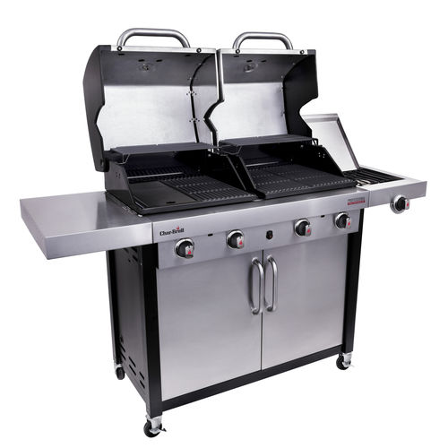 Gas-Gartengrill - PROFESSIONAL 4600 S  - CHARBROIL - auf Rollen / Gusseisen / Edelstahl