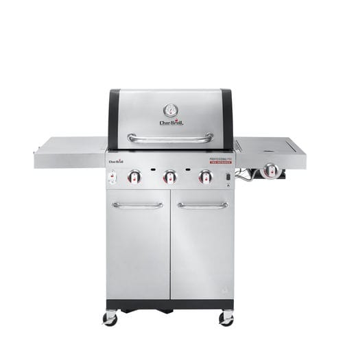 Gas-Gartengrill - PROFESSIONAL PRO S 3 - CHARBROIL - auf Rollen / Gusseisen / Edelstahl