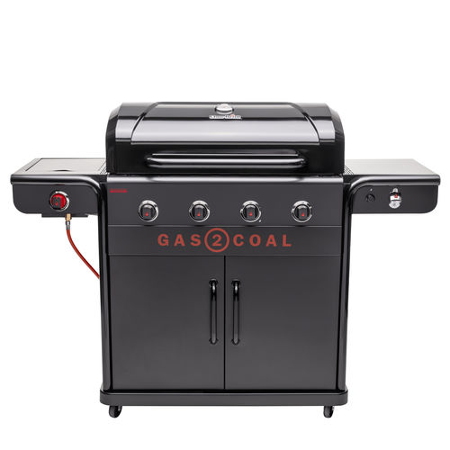 Gas-Gartengrill - Gas2Coal Special Edition 4 - CHARBROIL - Holzkohle / auf Rollen / Stahl