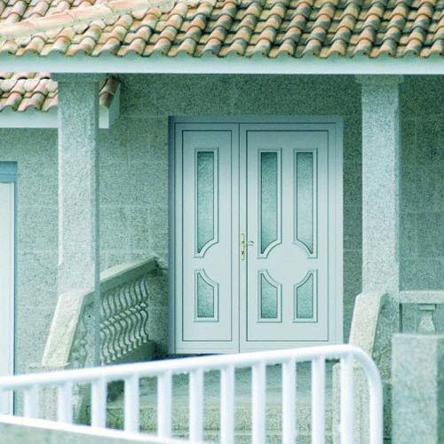 Eingangstür - PLATA : ERIDANO  - ALUPORTA - Aluminium / einflügelig / halbverglast