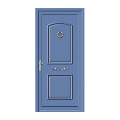 Eingangstür - EMBUTICIÓN : MINERVA  - ALUPORTA - Aluminium / einflügelig / lackiert
