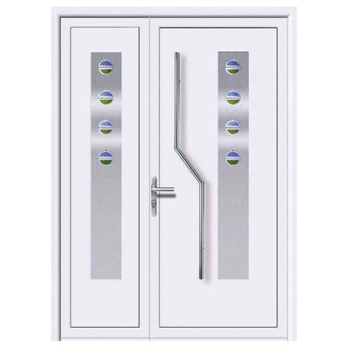 Eingangstür - ELEMENTS : CESIO 1  - ALUPORTA - Aluminium / einflügelig / halbverglast