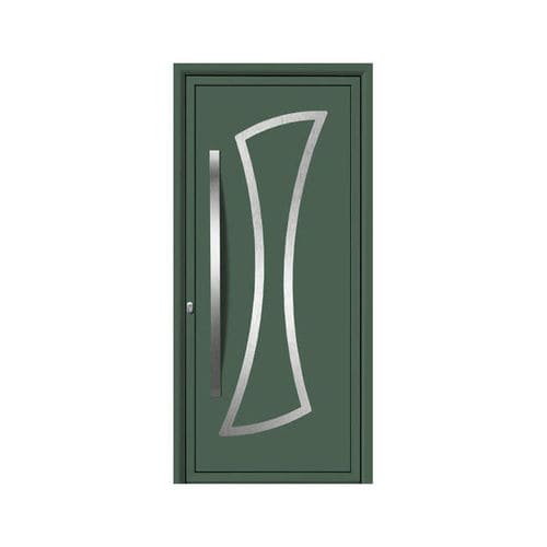 Eingangstür - EVOLUCION : PLATINO B  - ALUPORTA - Aluminium / Edelstahl / PVC