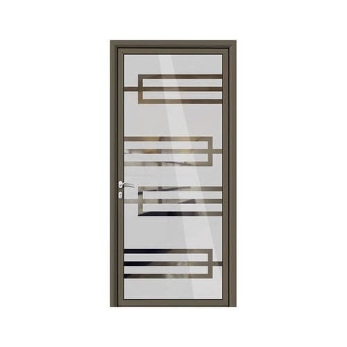 Eingangstür - TERA - ALUPORTA - Aluminium / einflügelig / Glas