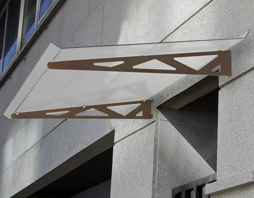 Vordach für Eingang - FLORENCIA - ALUPORTA - Aluminium / Polycarbonat / flach
