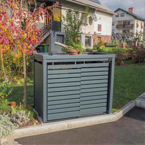 Überdachung für Müllcontainer - StyleOUT® 2x120 LINIS  - Dukin d.o.o.