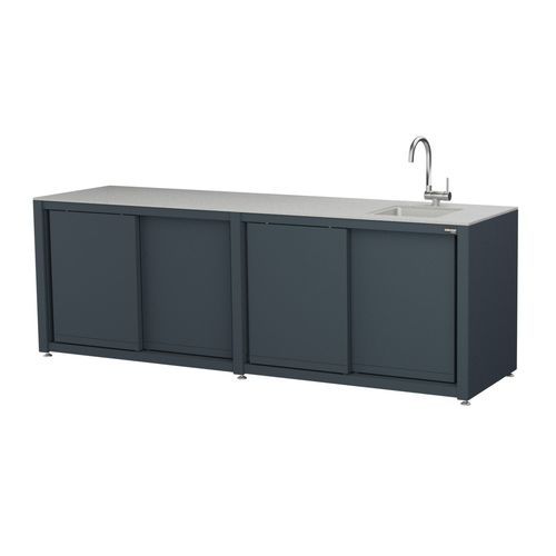 Outdoor-Küche - CookOUT® BLANK 264 - Dukin d.o.o. - modern / Aluminium / ohne Griff
